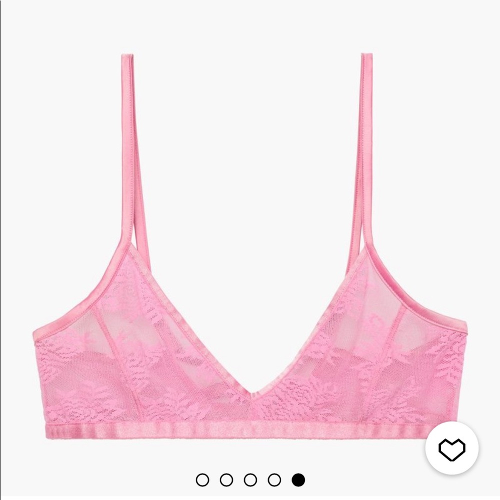 Floral Tie Back Lace Bralette